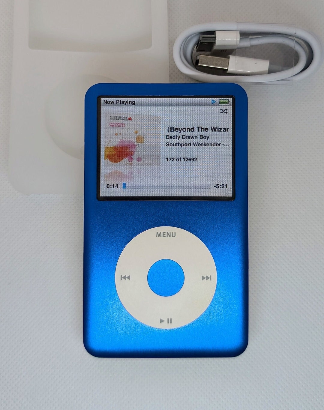 iPod classic第7世代 160GBからSD256GBに 青　ブルー iPod classic第7世代 160GBからSD256GBに 青ブルー