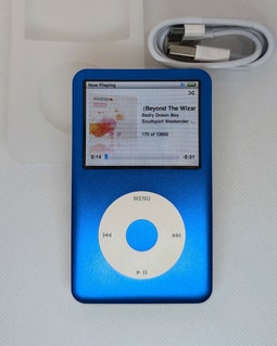 G*n様 iPod classic 258GB電池：3000mAh Blueto Apple Ipod Classic - 7th/6th Gen, Blue+white (3000mah Battery