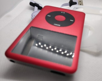 Apple iPod Classic - 第7世代/第6世代、赤＋黒（3000mAhバッテリー
