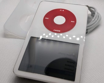 Apple Ipod Classic - 5th Gen, White+red (3000mah Battery
