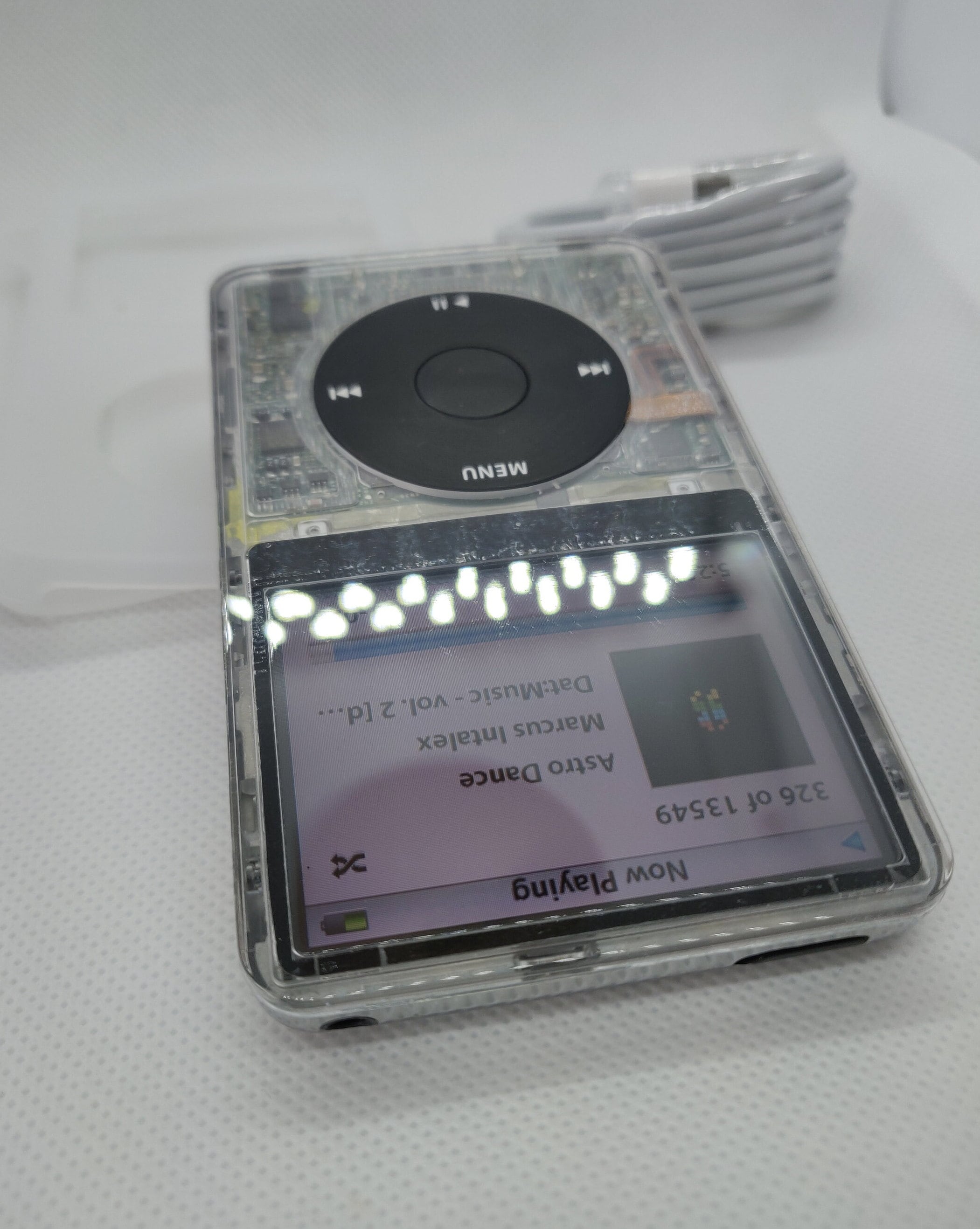 Apple Ipod Classic - 5th Gen, Clear+black (3000mah Battery