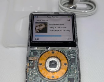 Bluetooth 改造 iPod Video 第 5 世代、2TB Wolfson DAC、無料刻印