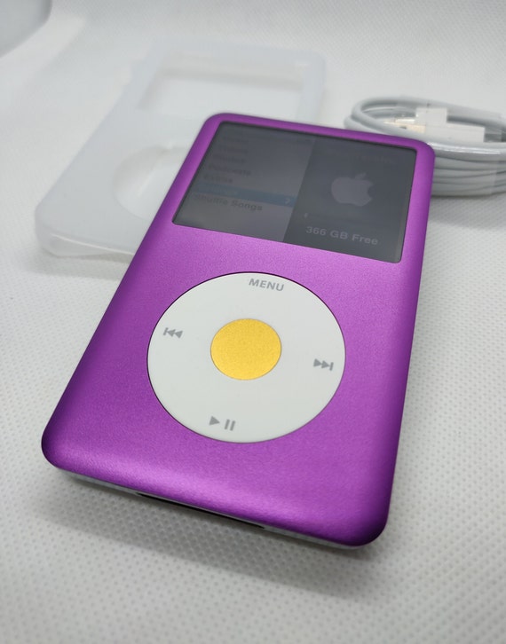 Apple iPod Classic - 第7世代/第6世代、パープル＋ホワイト＋ゴールド