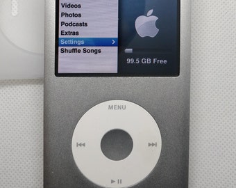 【通電動作確認済】 iPod classic 第6世代 グレー 自分だけのApple iPod Classicを作成 - 第7世代/第6世代、3000mAh