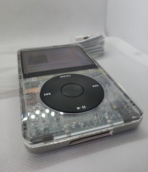 Apple iPod Classic - 第 5 世代、クリア+ブラック (3000 mAh