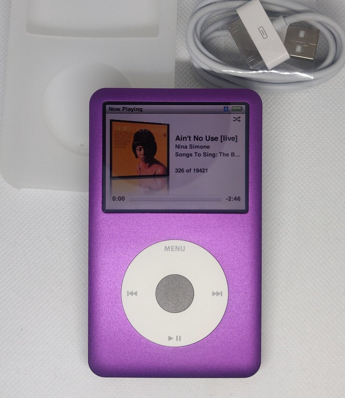 2024年レディースファッション福袋 Classic Ipod Apple - (3000mah Purple+white+grey Gen, 7th/6th ポータブルプレーヤー