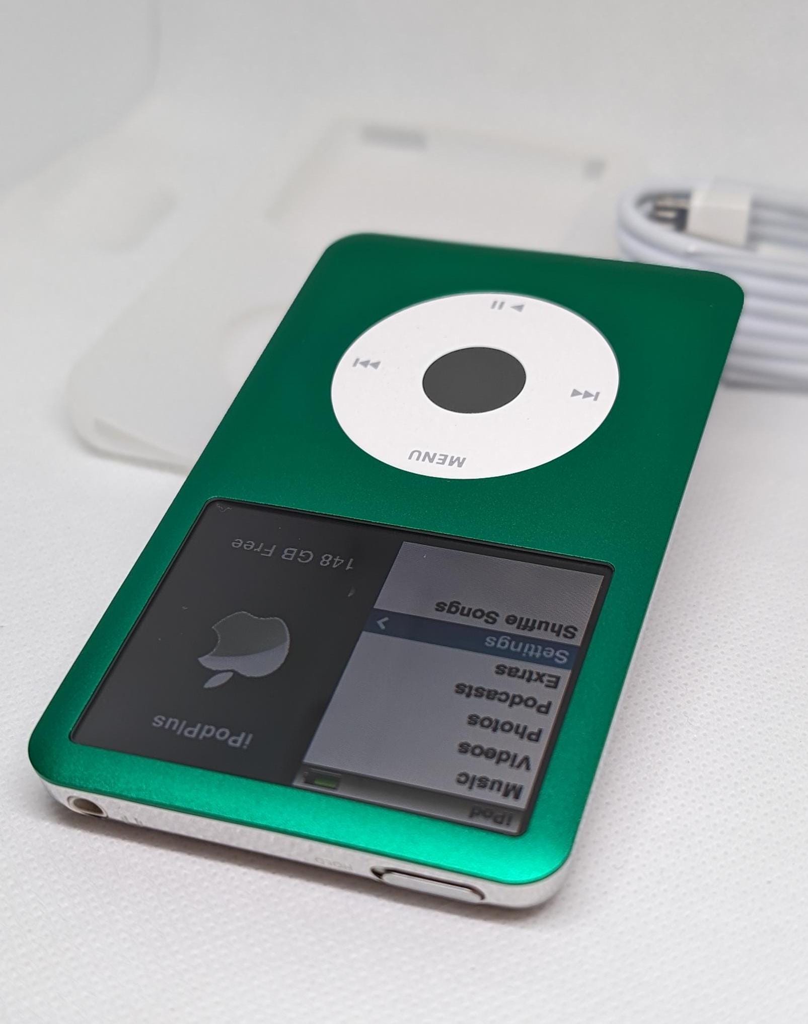 Apple Ipod Classic - 7th/6th Gen, Green+white+grey (3000mah