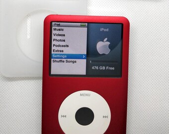 Apple Ipod Classic - 7th/6th Gen, Red+white+black (3000mah Battery
