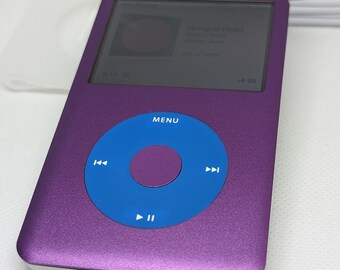 Apple iPod Classic - 第 7 世代/第 6 世代、パープル+ブルー (3000