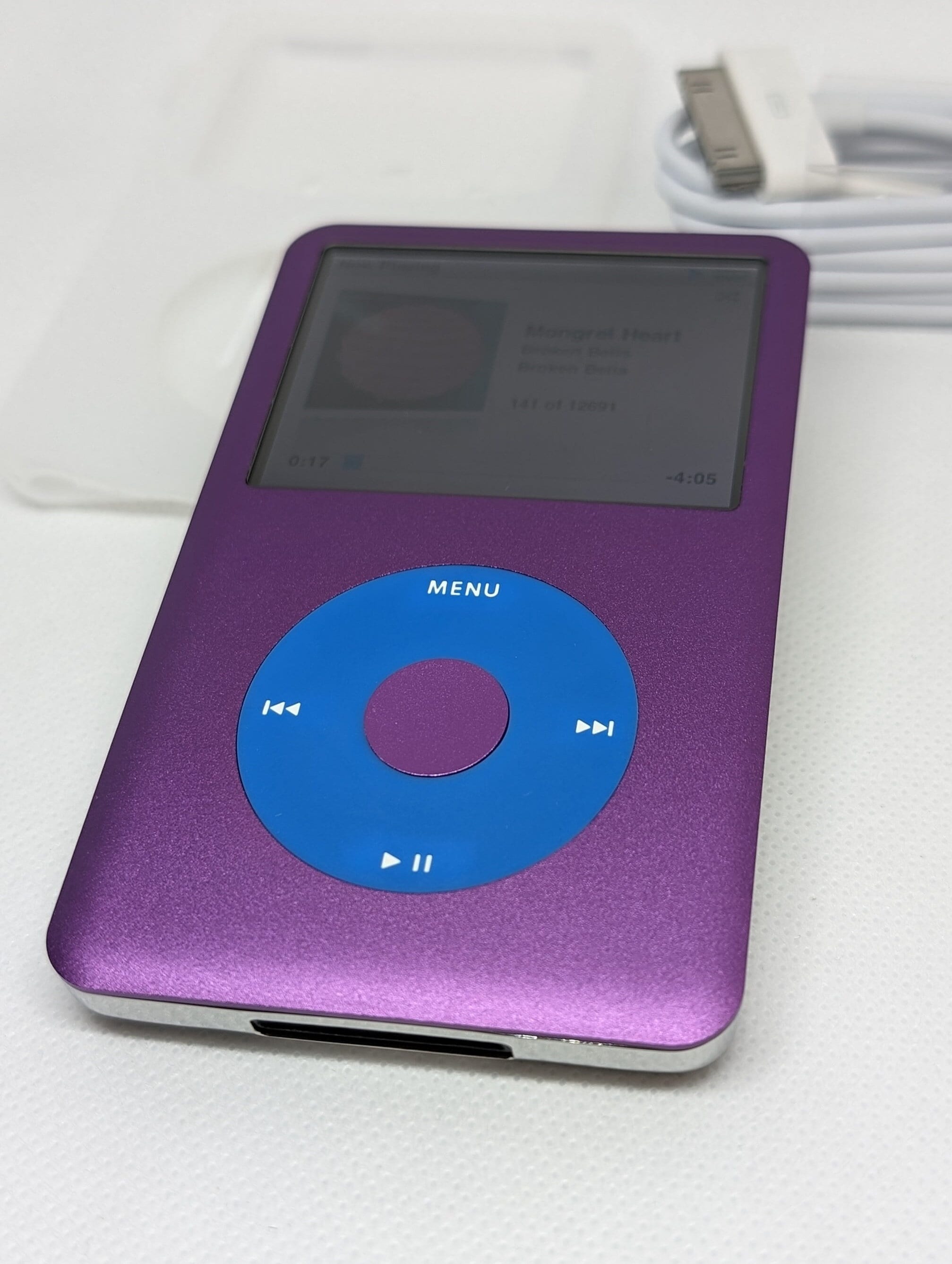 Apple Ipod Classic - 7th/6th Gen, Purple+blue (3000mah Battery