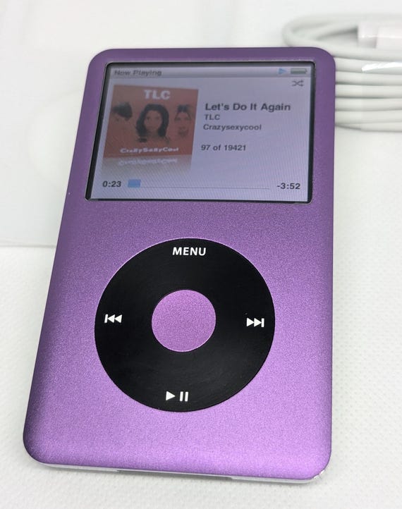 iPodうります Apple Ipod Classic - 7th/6th Gen, Purple+black (3000mah Battery