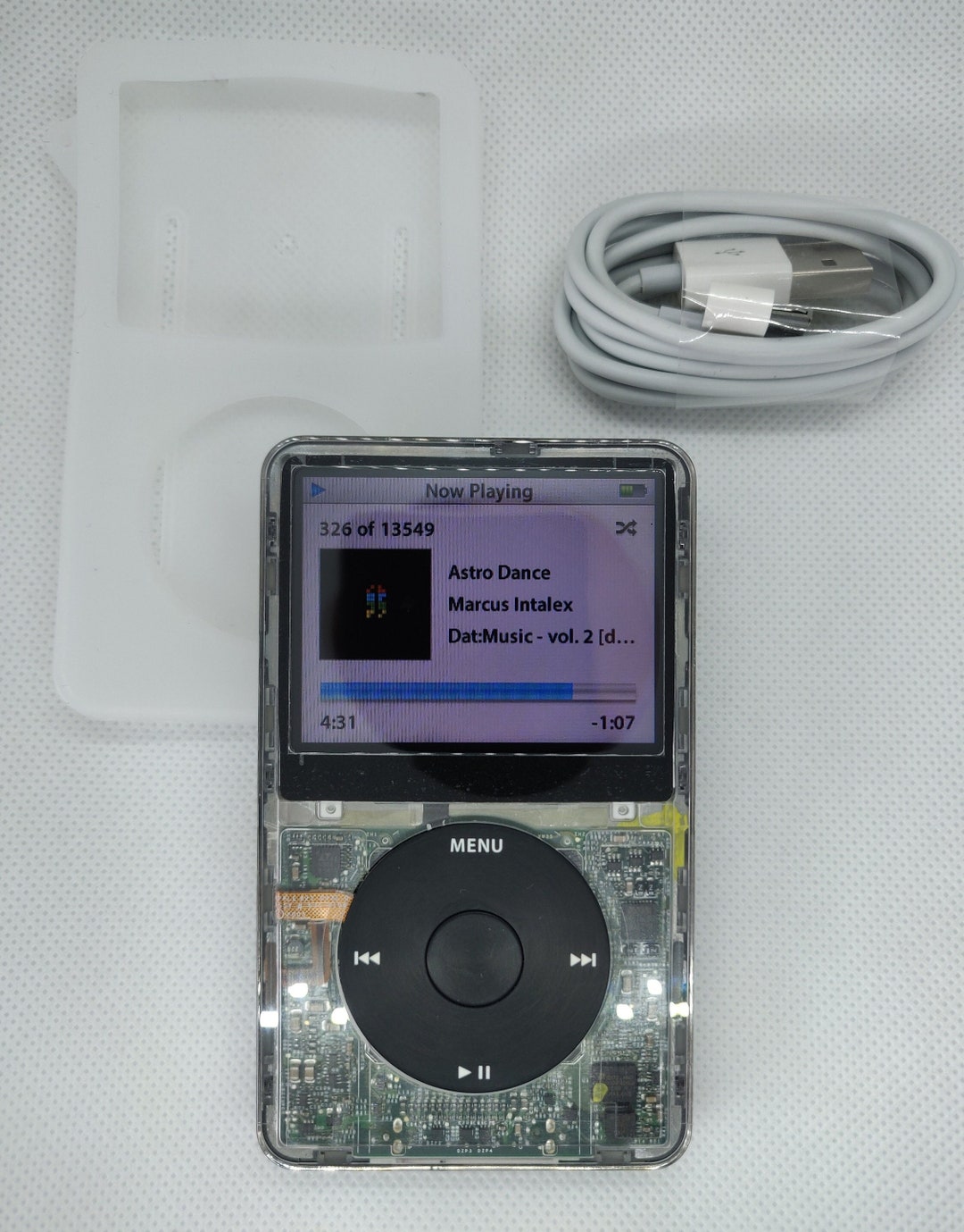 iPod classic 5世代 SSD128GB 大容量バッテリー新品交換出荷 iPod