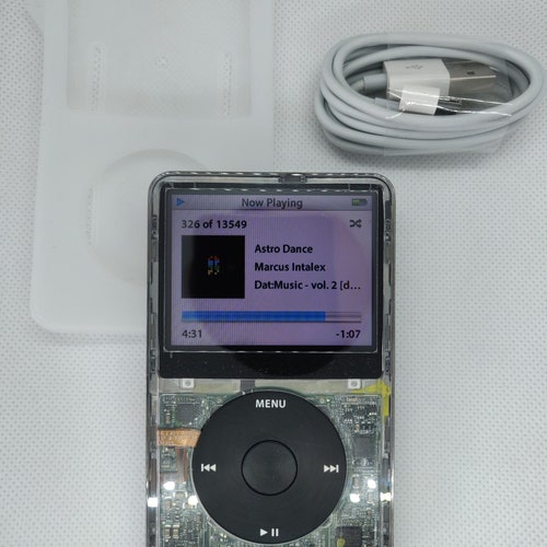 Apple Ipod Classic - 5th Gen, Clear+black (3000mah Battery