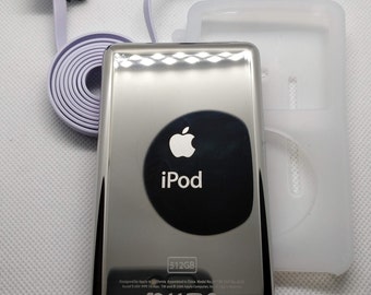 Apple iPod Classic - 第7世代/第6世代、赤＋黒（3000mAhバッテリー