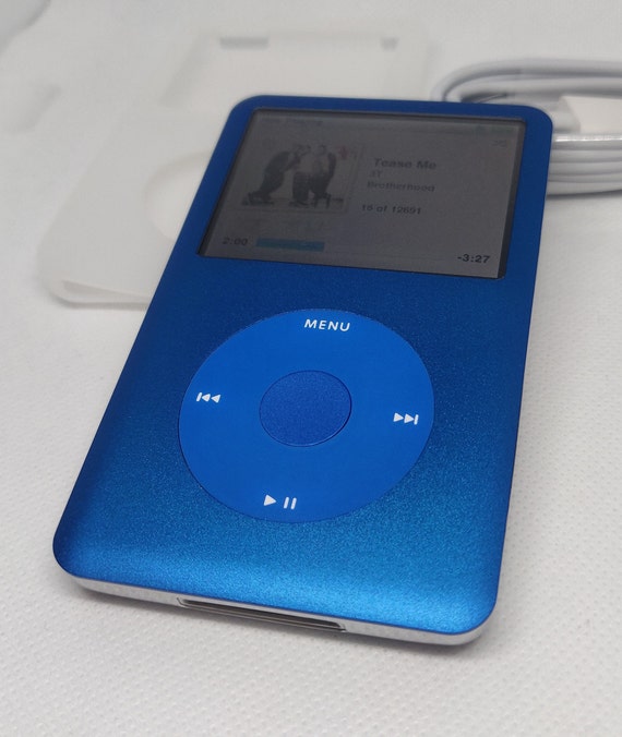 Apple iPod Classic - 第 7/6 世代、ブルー (3000 mAh