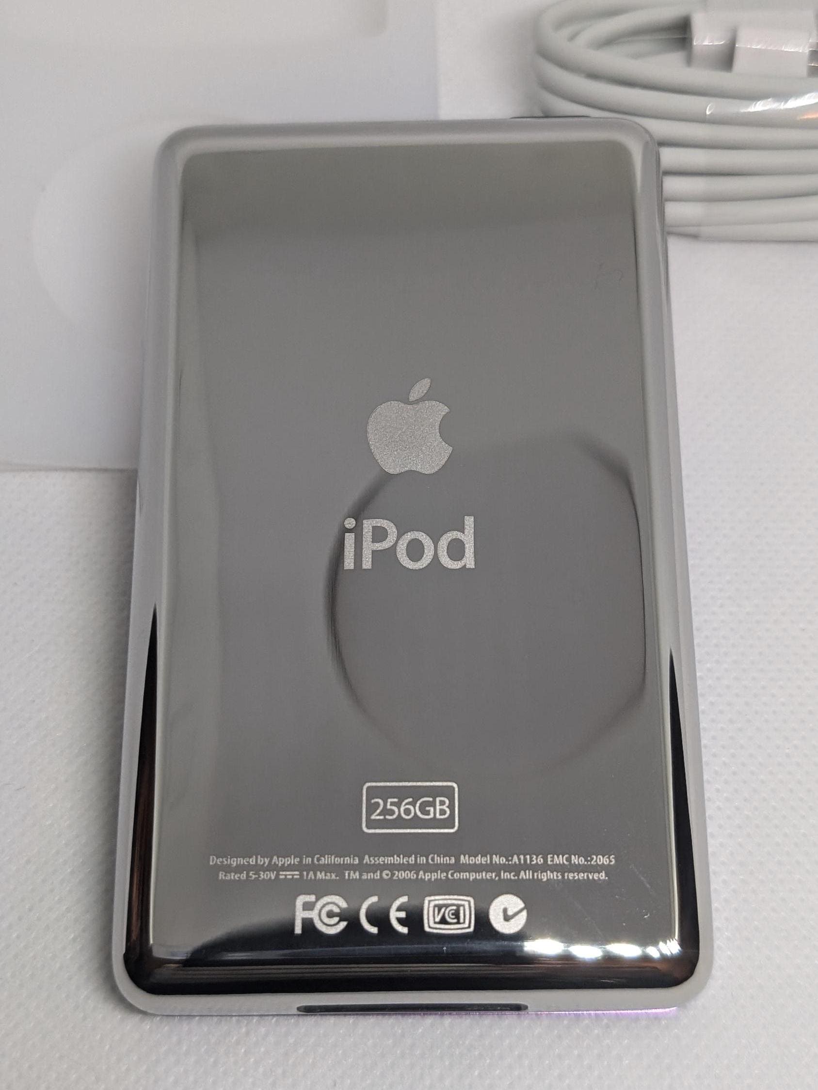Apple iPod Classic - 第7世代/第6世代、パープル＋ブラック（3000mAh