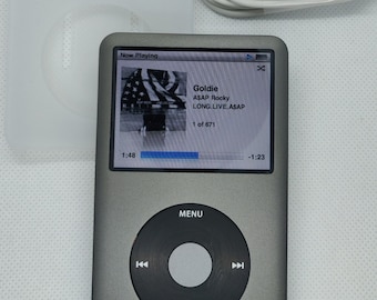 Apple iPod Classic - 7th gen, grey (3000mah battery, customised)