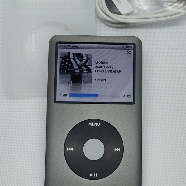 Apple iPod Classic - 7th gen, grey (3000mah battery, customised)