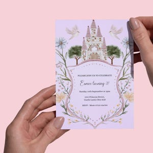 Princess Birthday Party Invitation / Princess Invitation / Princess Party Invitation - Instant Editable Digital Download