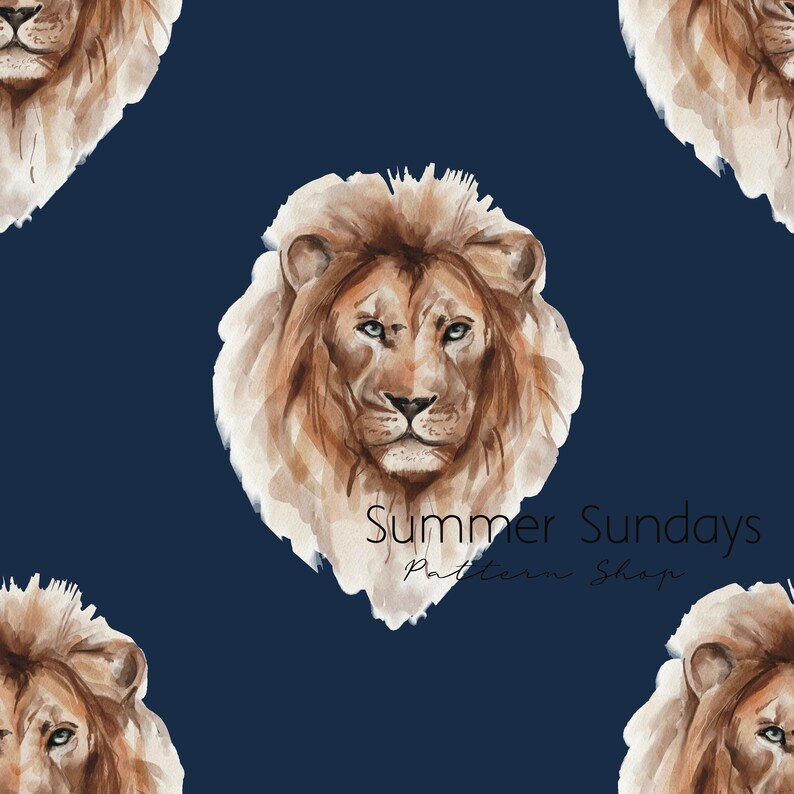 Lison Pattern Lion Seamless Pattern Lion Pattern for Commercial Use - Etsy