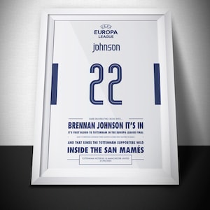 Brennan Johnson Goal Print: Tottenham Hotspur Europa League (Digital Download)