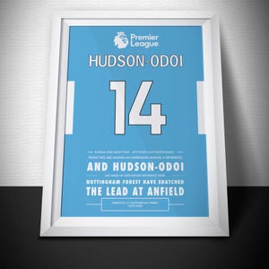 Hudson-Odoi Goal Print: Nottingham Forest Win at Anfield (A4 Digital Download)