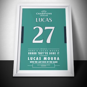 Lucas Moura Goal Poster: Tottenham Hotspur Champions League (Digital Download)