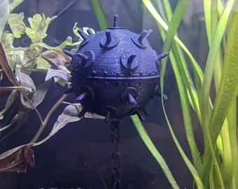 Sea mine top aquarium decoration