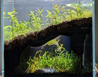 NOUVEAU ! Grande grotte d'aquarium The Corner Hollow
