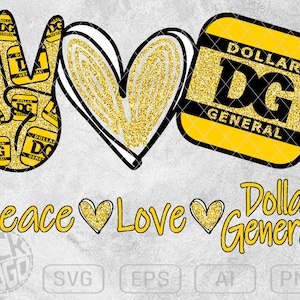 Fred Kärlek Dollar General DG Rolig Humoristisk Motivation Inspiration SVG PNG