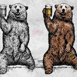 Grizzly Bear Beer - Etsy