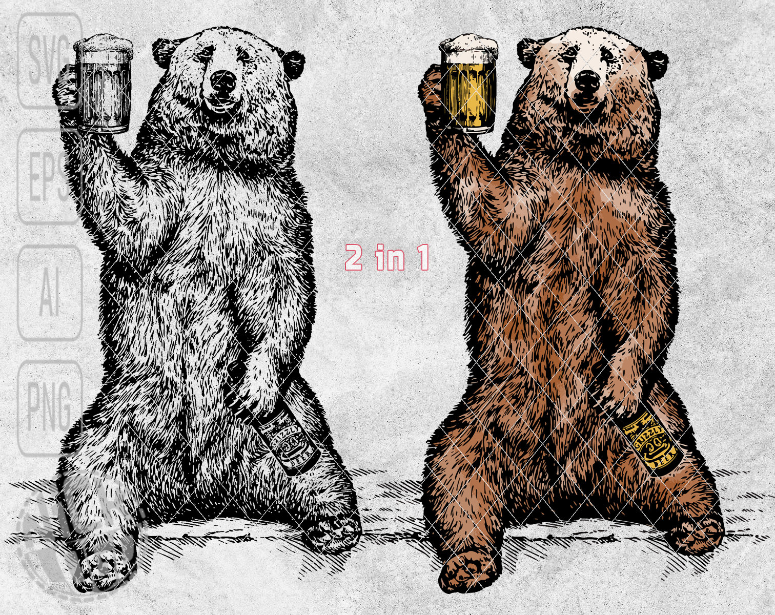 Grizzly Bear Beer - Etsy