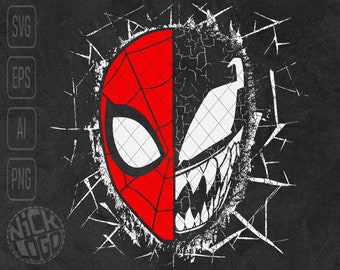 Spider-Man vs Venom Tv Series Movie Comics Superhero New York Protector Marvel SVG PNG
