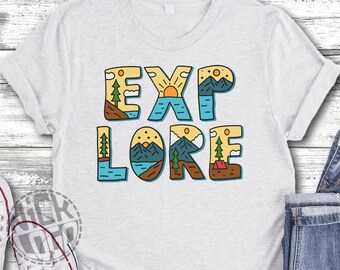 Explore Adventure Camping Travel Wild Compass Forest Tent Caravan Nature SVG PNG