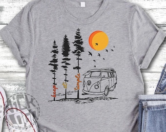 Keep It Simple Travel Camping Explore Mountain Wild Outdoor Forest Tent Caravan Nature SVG PNG