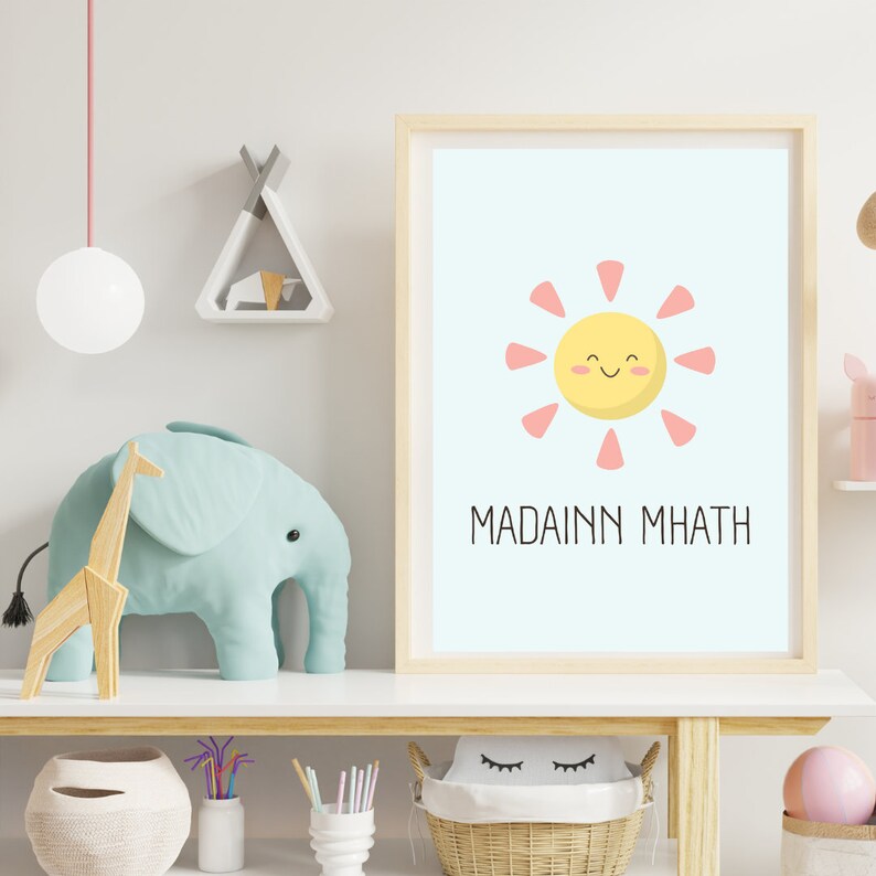 Scottish Gaelic Wall Art Madainn Mhath Good Morning Etsy