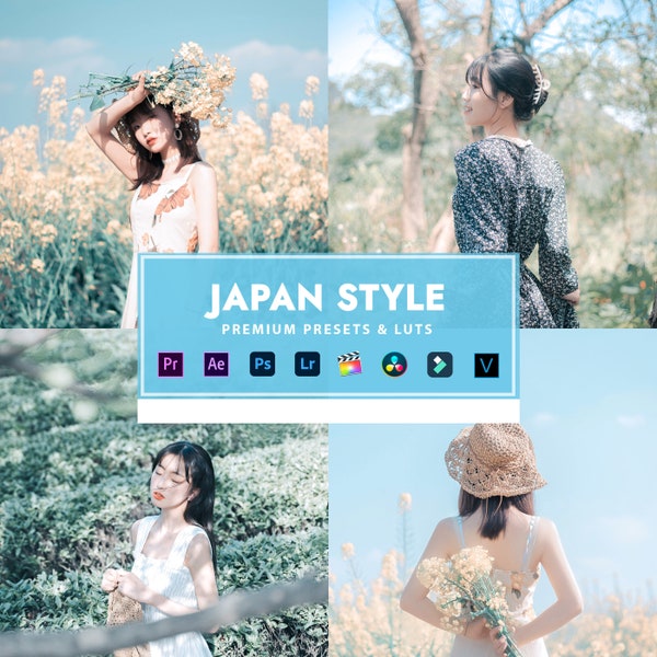 24 JAPAN STYLE Lightroom Presets, Mobile and Desktop