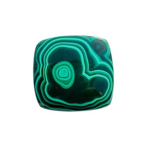 Colgante de piedra preciosa suelta de cabujón cuadrado de malaquita 100 % natural de excelente calidad para hacer joyas