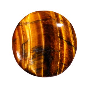 Fabulous Top Quality 100% Natural Tiger Eye Round Shape Cabochon Loose Gemstone Ring bracelet For Making Jewelry 48.25 Ct 30X6 MM