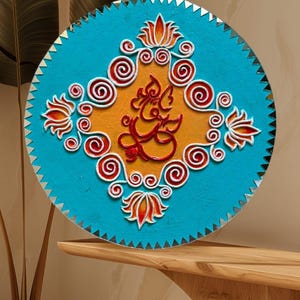 Arte Lippan de madeira exclusiva com belos embutidos de espelho para decoração de casa, coleção de arte para pendurar na parede, arte Lippan tradicional para venda