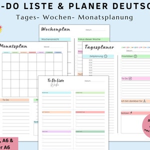 Plantillas de listas de tareas pendientes, resumen diario, semanal y mensual, lista de verificación imprimible en formato PDF, A4, A5, A6 y método de sobre6