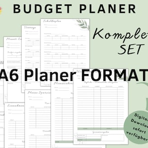 A6, Budget Planner German, Fixed Costs, Budget Planner German, Budget German, Budget Month, Financial Planner German, Budget Book, PDF, 1