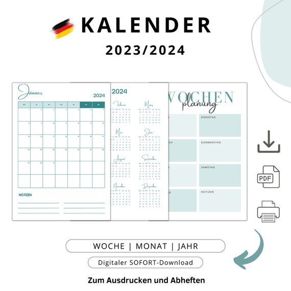 Calendario de valores 2023-2024 para imprimir en PDF - Los Materiales