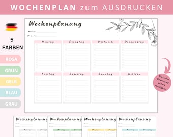 Weekly Planner, Monthly Planner, Daily Planner, Printable Planner, Planner Set, Planner Inserts, Instant Download, Tracker, A4/A5/A6/Zipper, PDF4
