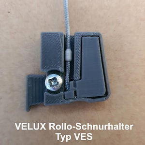 Spare part for VELUX roller blind cord holder / cord tensioner set type VES