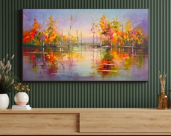 Herbst Landschaft Samsung Rahmen TV Kunst: Aquarell Abstrakt (Digitaler Download)