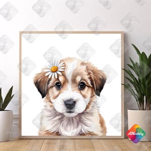 Baby Cockapoo Nursery Print Digital Download Animal Wall Art Instant Download Baby Cockapoo Puppy Nursery Decor Artsy