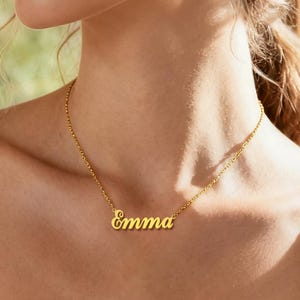 Custom Cursive Name Necklace, Personalized Necklace For Women, Minimalist Necklace, Bridesmaid Gift, Valentines Gift, Mom Gifts For Her