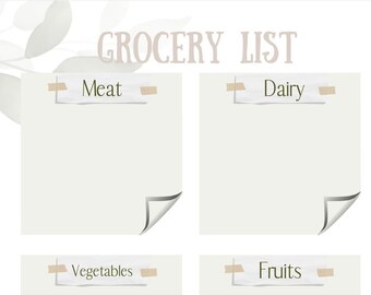 Grocery List- Personalized Printable