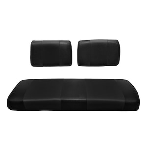 Pokrowiec na siedzenie do wózka golfowego Club Car Carry Premium Marine Vinyl - wymienny - 5-panelowe przeszycia - łatwy w montażu - czarny